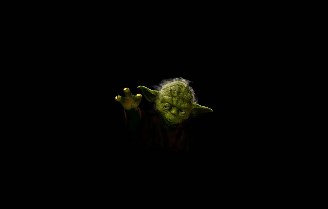 Photo wallpaper green, gesture, Jedi, Iodine, Yoda, master