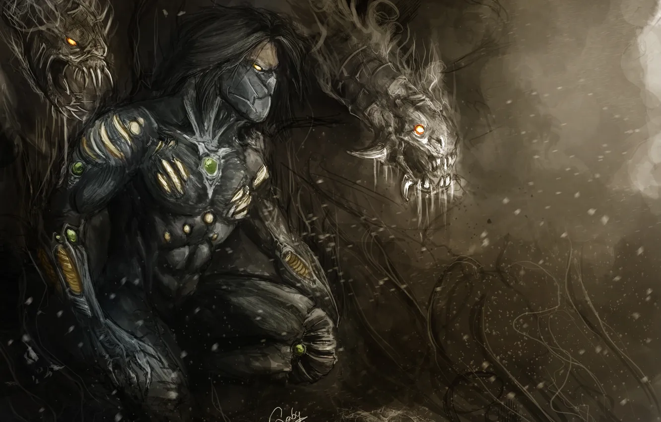 Photo wallpaper death, monster, art, The Darkness