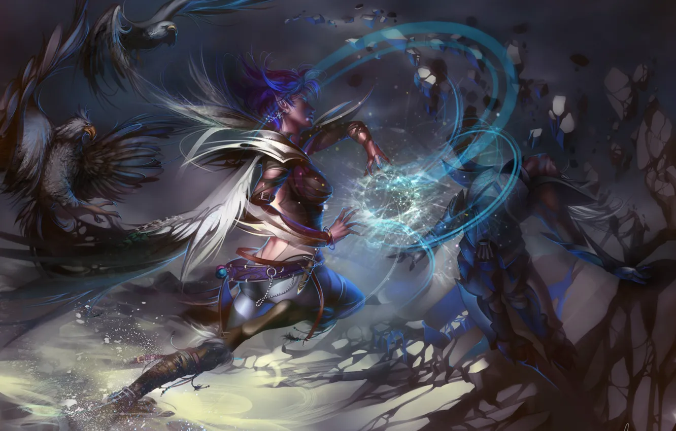 Photo wallpaper elf, blow, MAG