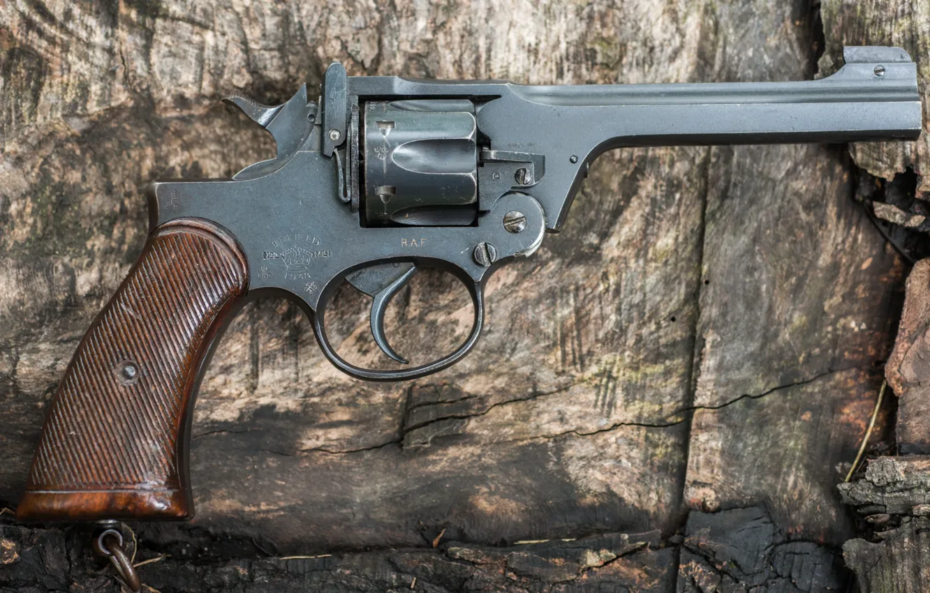Photo wallpaper weapons, revolver, 1938, Royal Air Force, No2 Mk1, Enfield, Marked