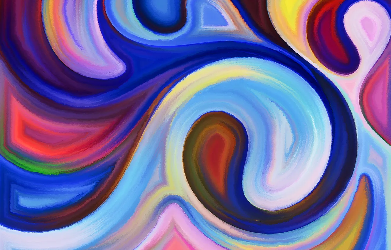 Photo wallpaper Colorful, pattern, lines