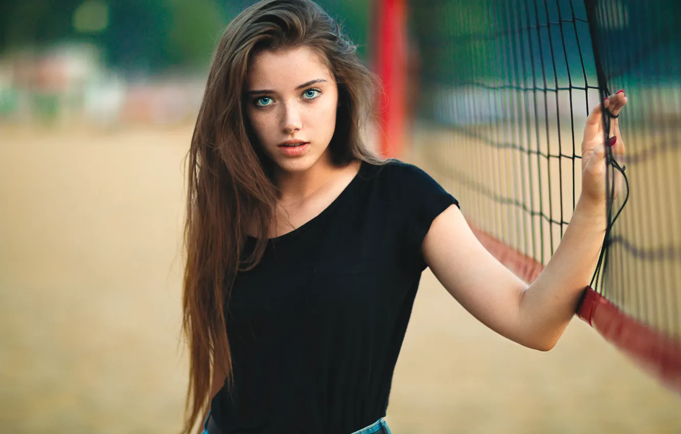 Photo wallpaper freckles, the beauty, Dagmara Podolak