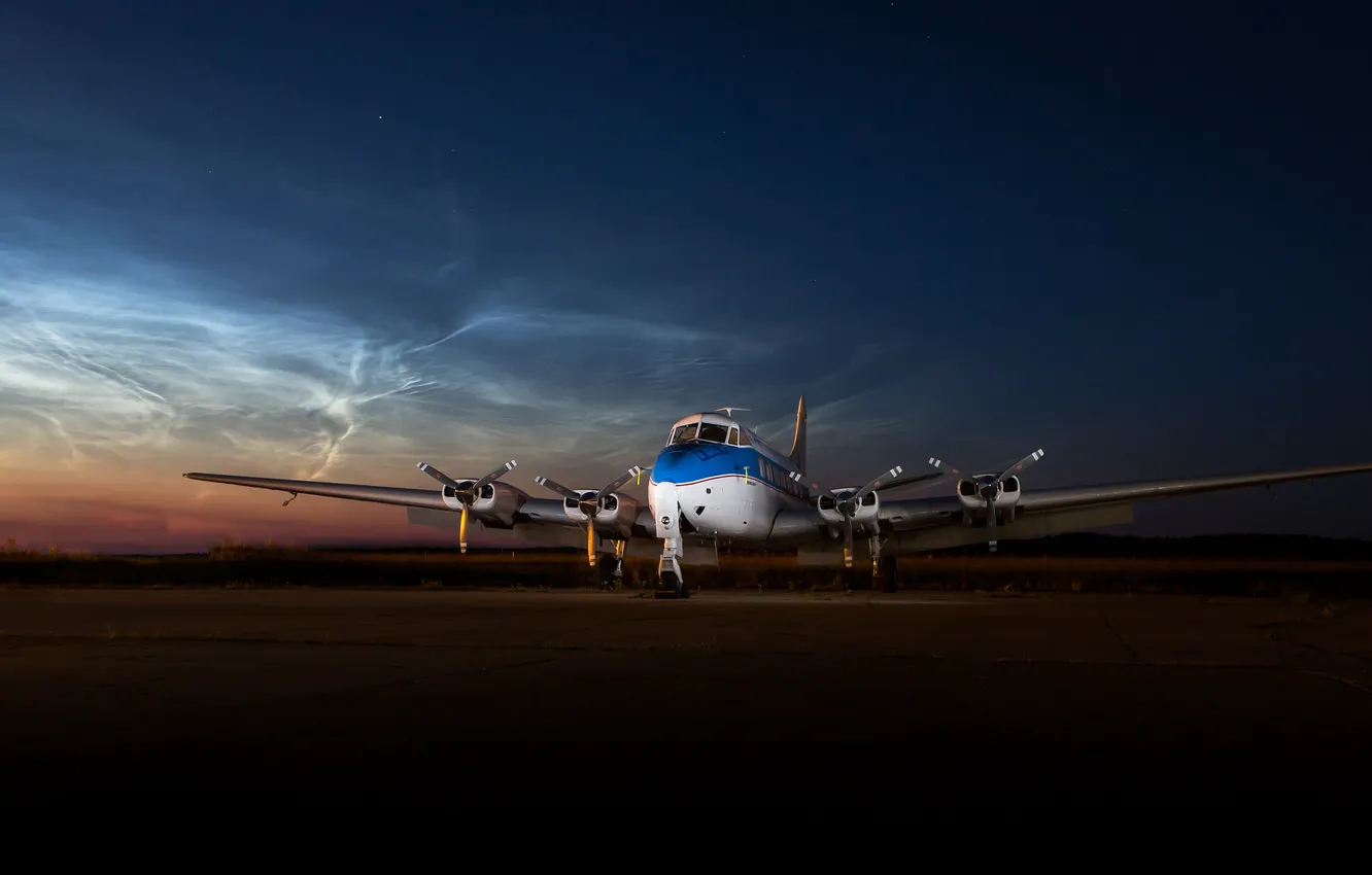 Photo wallpaper British, screw, De Havilland, DH.114, A passenger plane