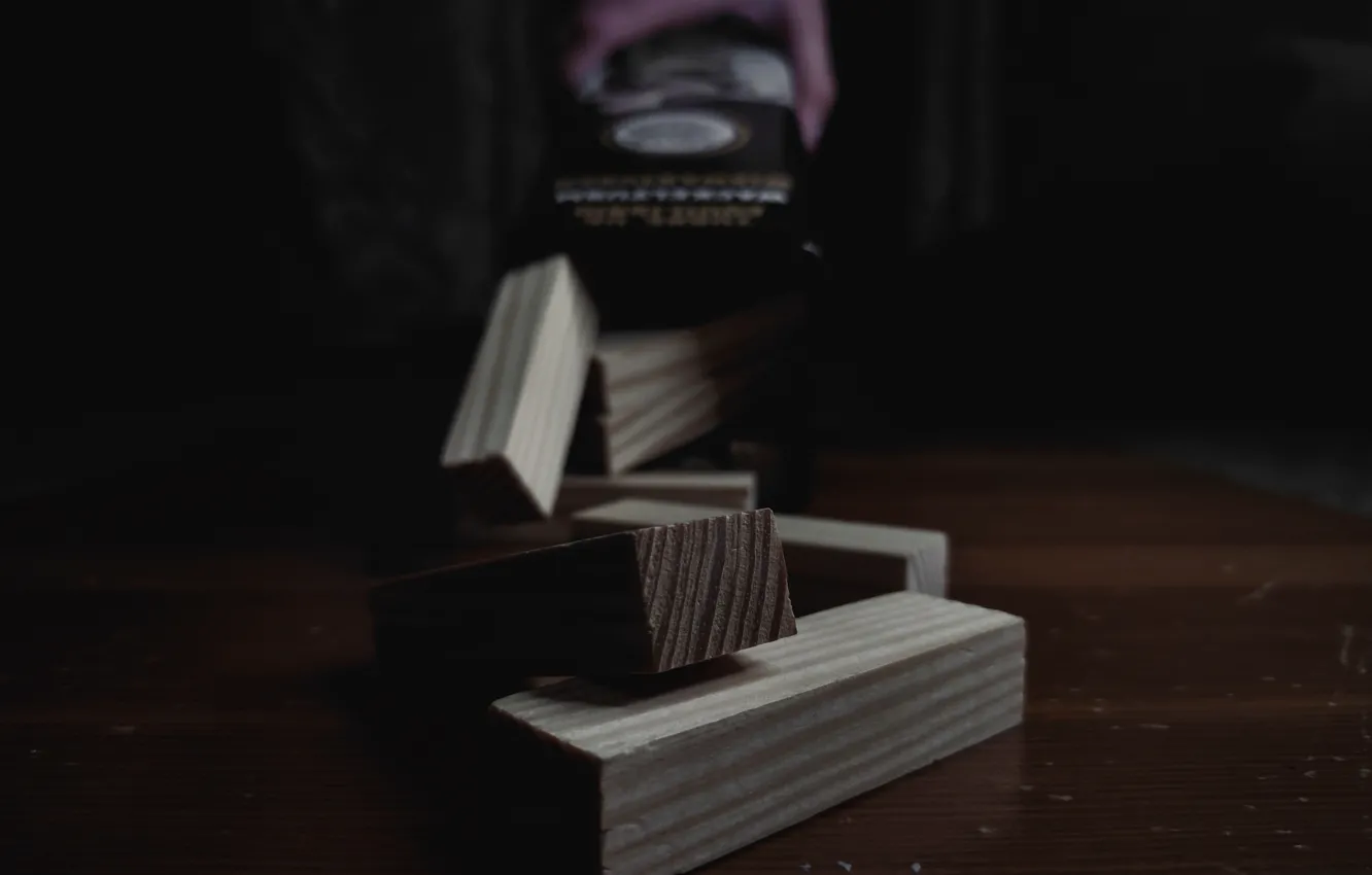 Photo wallpaper game, home, Jenga