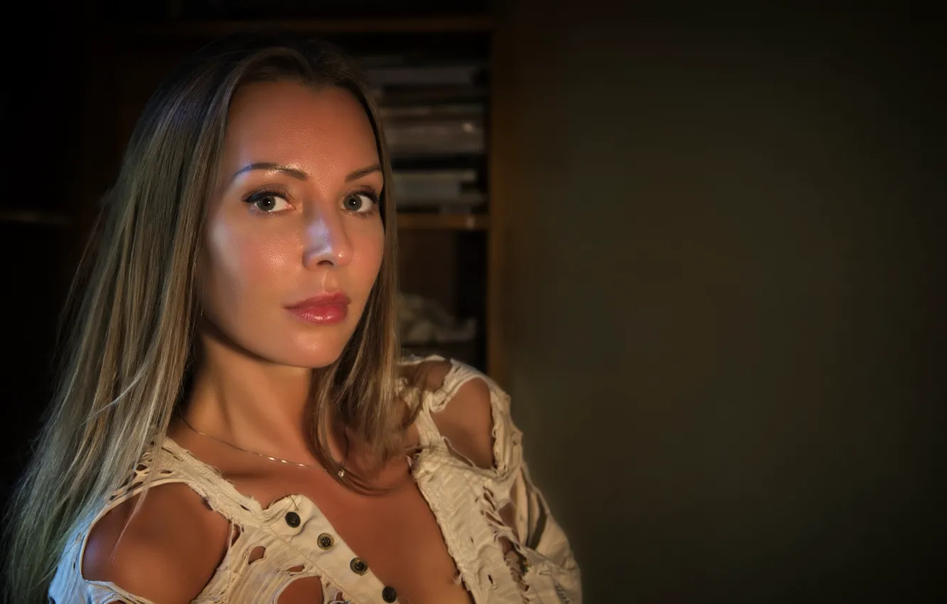 Photo wallpaper girl, love, beautiful, Moscow, look, blonde, cute, Victoria