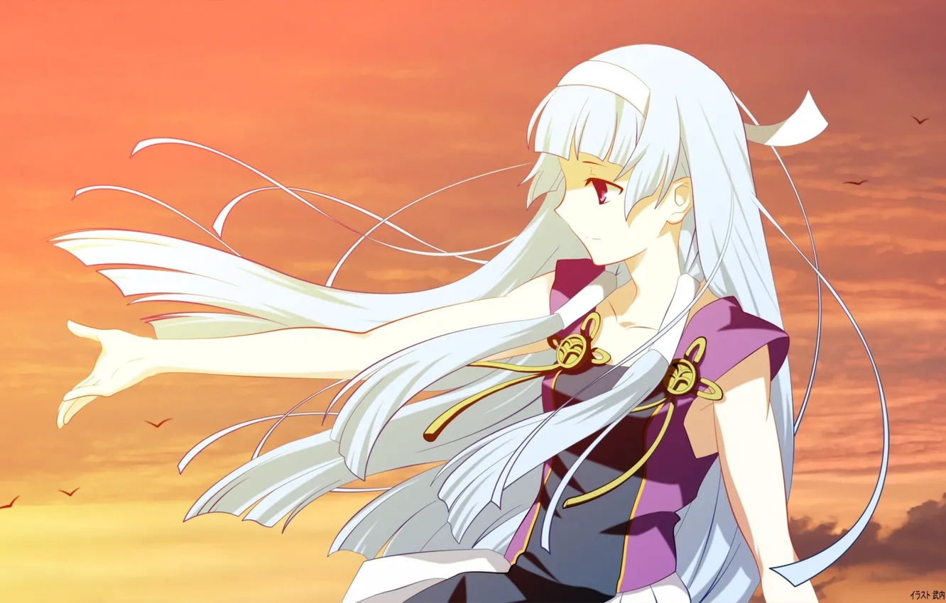 Photo wallpaper girl, anime, Kannagi: Crazy Shrine Maidens, Photo.