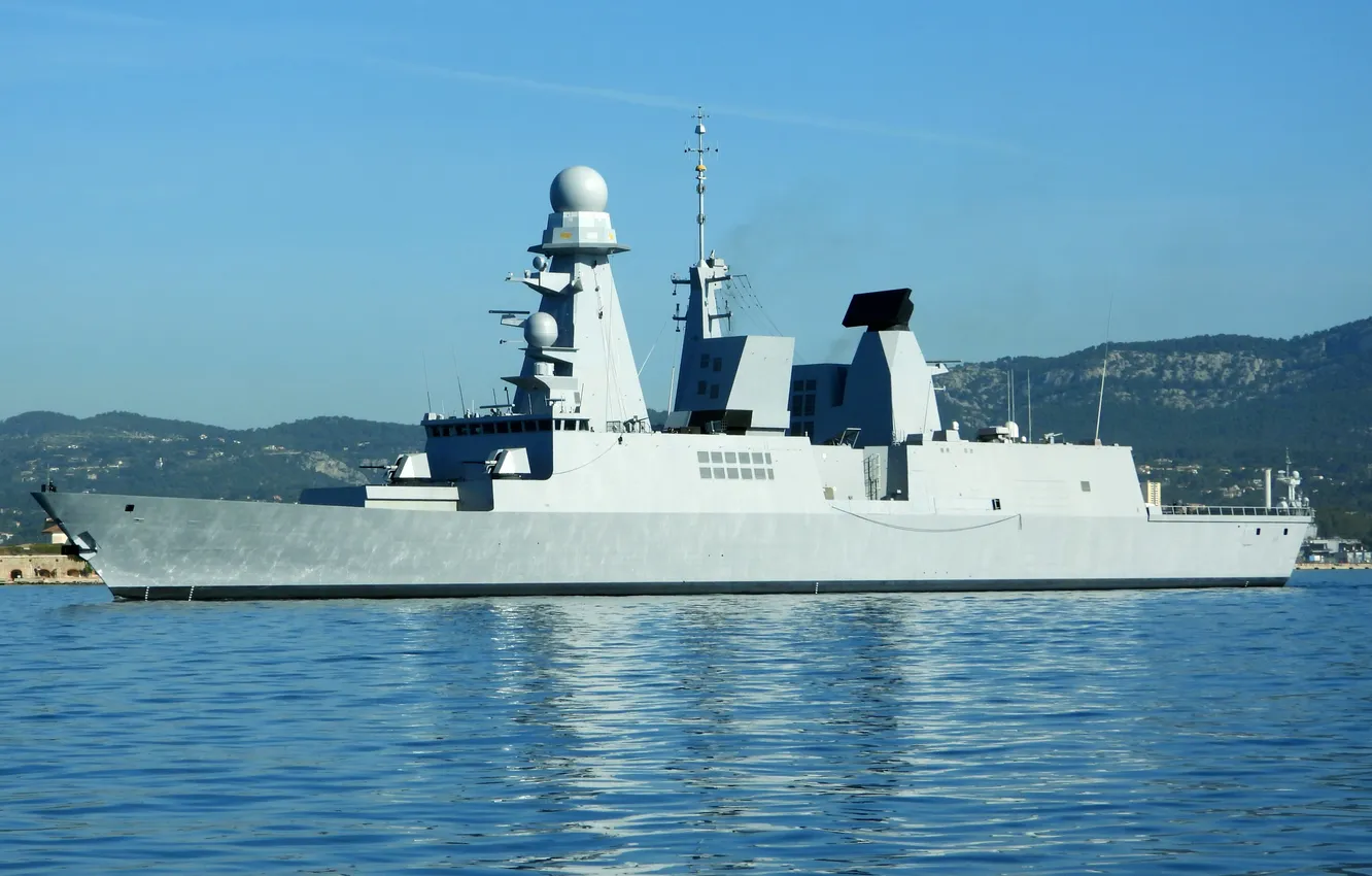 Photo wallpaper France, frigate, D621, Shevalier Paul
