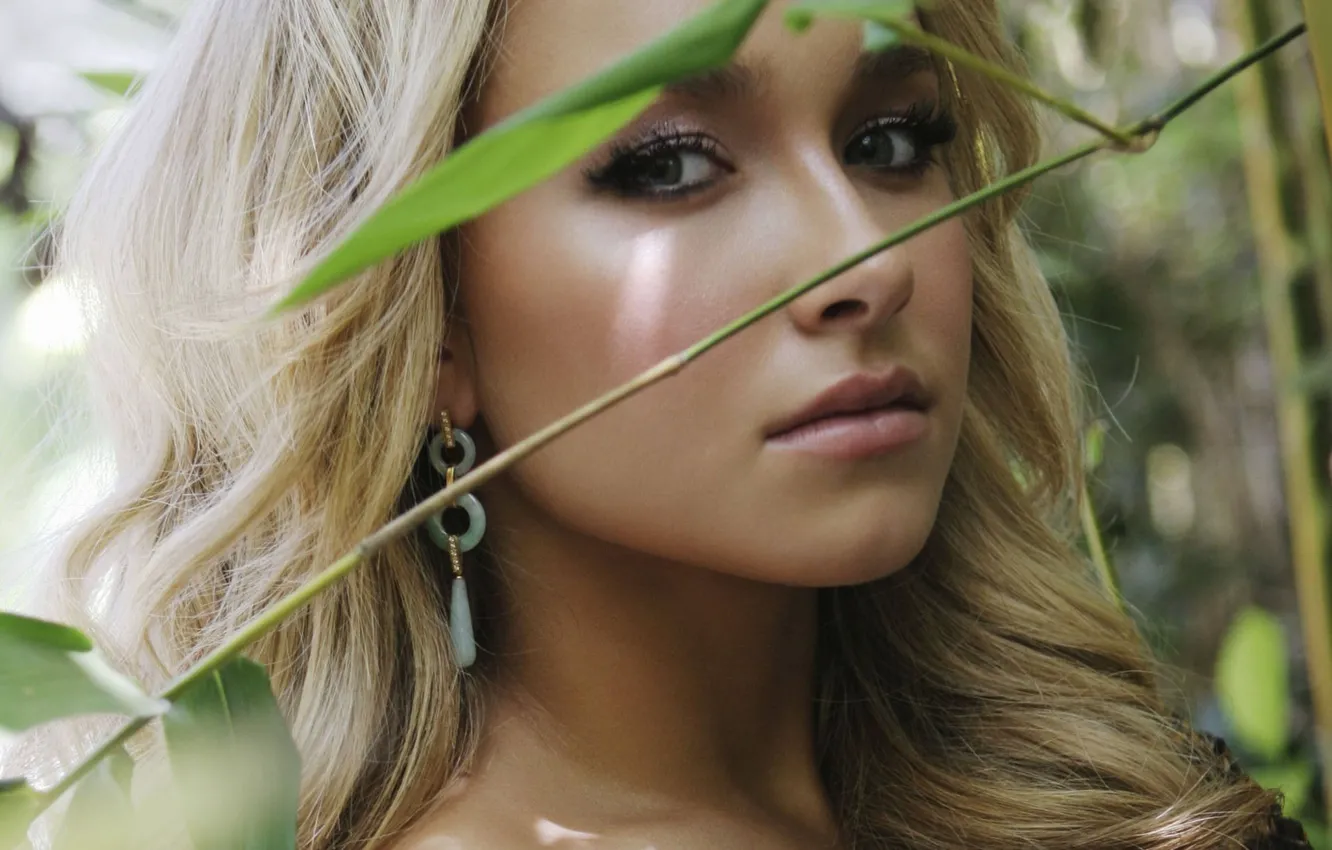 Photo wallpaper eyes, glamour, nipple, Hayden Panettier