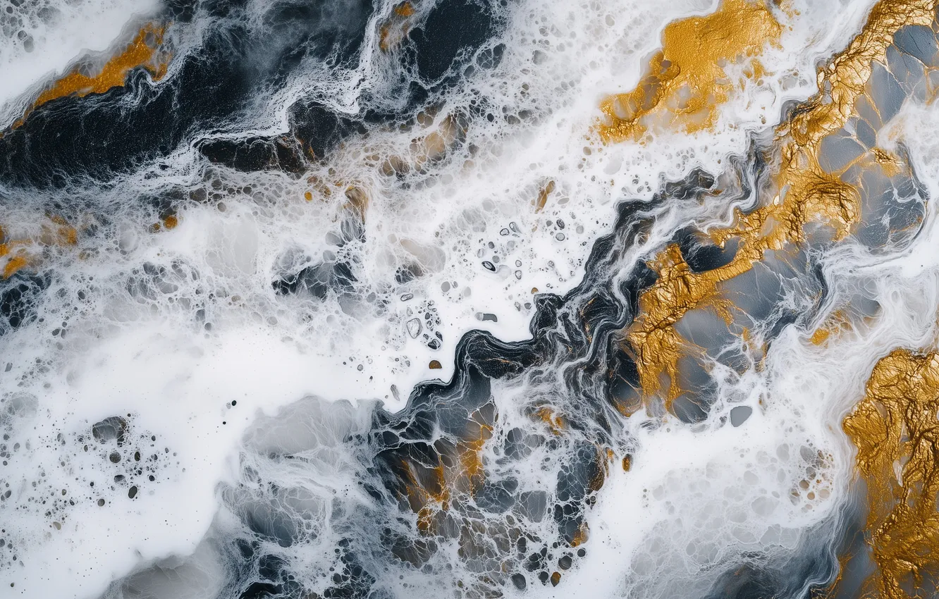 Photo wallpaper stones, grey, texture, veins, AI art, neural network, stone texture