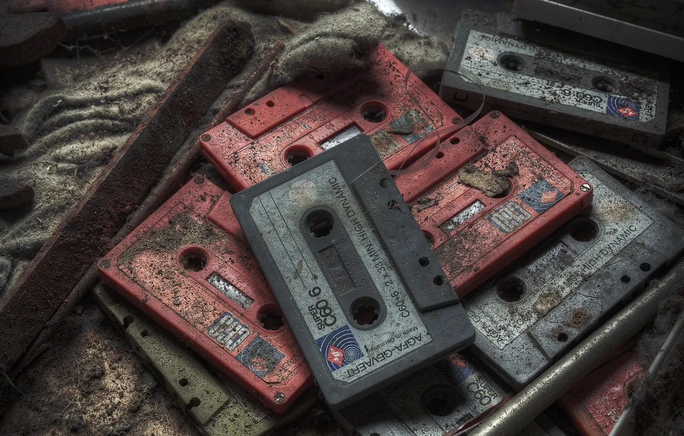 Photo wallpaper music, background, cassette