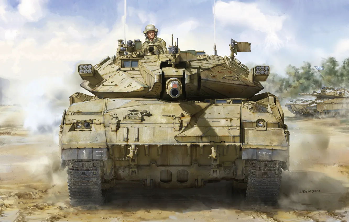 Photo wallpaper jason, Israel, main battle tank, MBT, The IDF, MBT, Merkava Mk.2D IDF Main Battle Tank