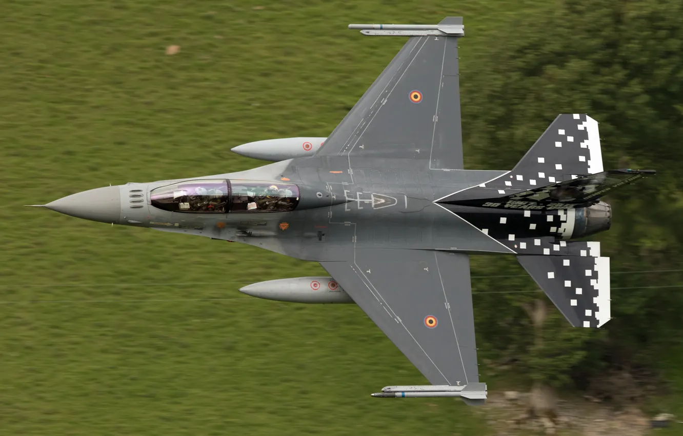 Photo wallpaper fighter, F-16, Fighting Falcon, multipurpose, "Fighting Falcon"