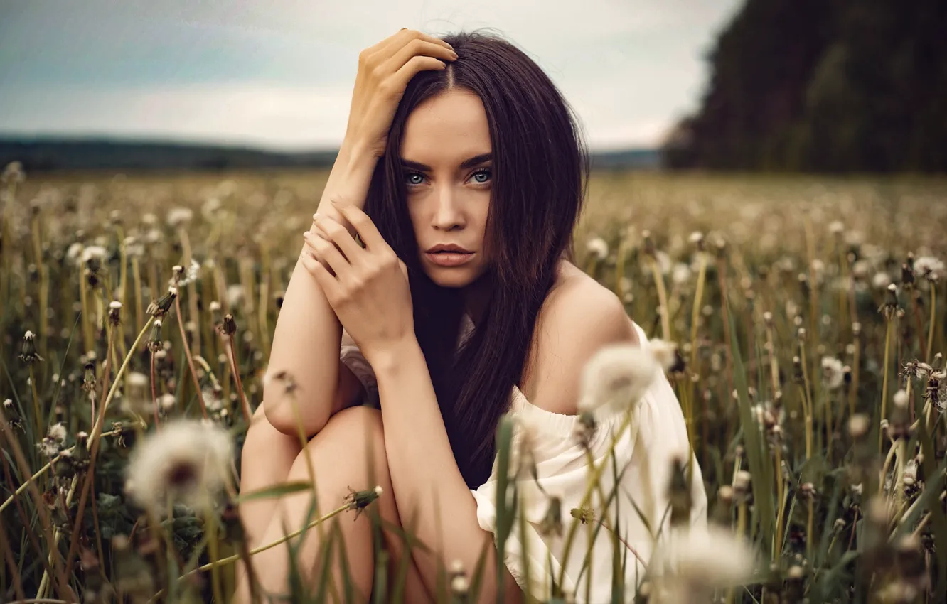 Photo wallpaper look, girl, model, Myron Edwards