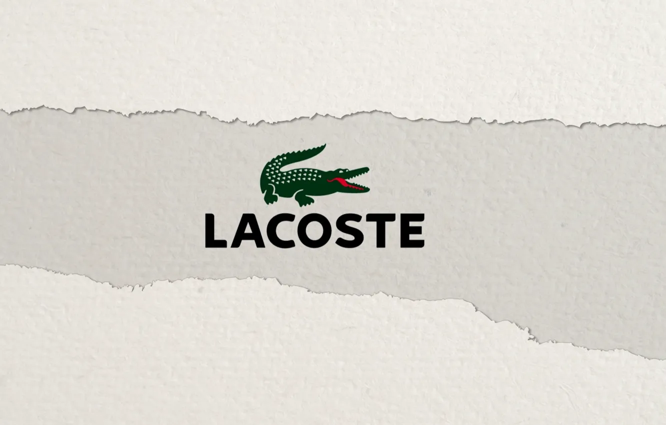 Photo wallpaper style, logo, texture, Lacoste, Logo