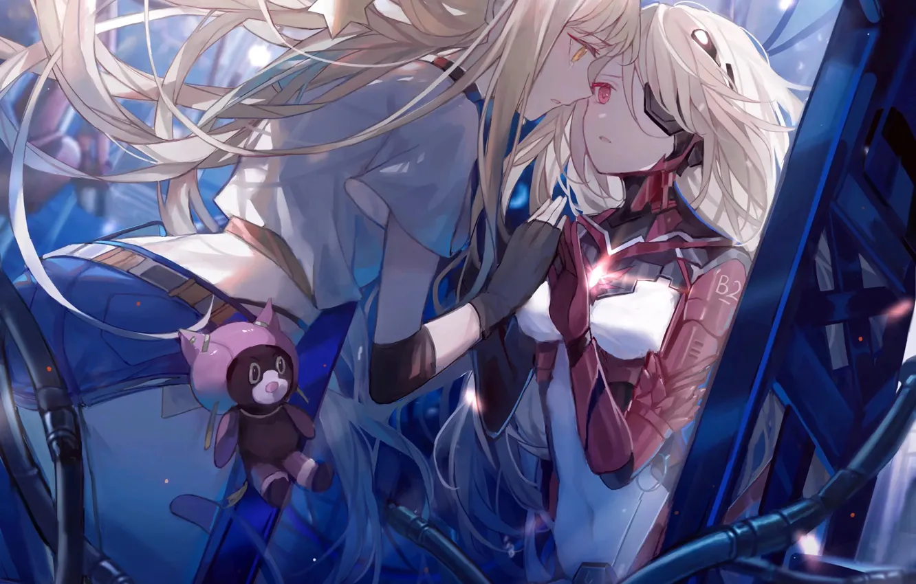 Photo wallpaper sadness, girl, mirror, Nemesida, Tower Of Fantasy