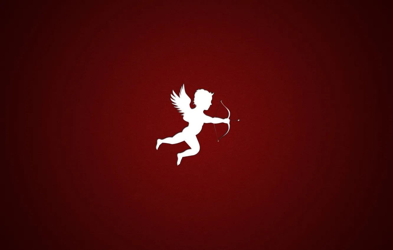 Photo wallpaper love, minimalism, love, Cupid, 1920x1080, cupid, Minimalism