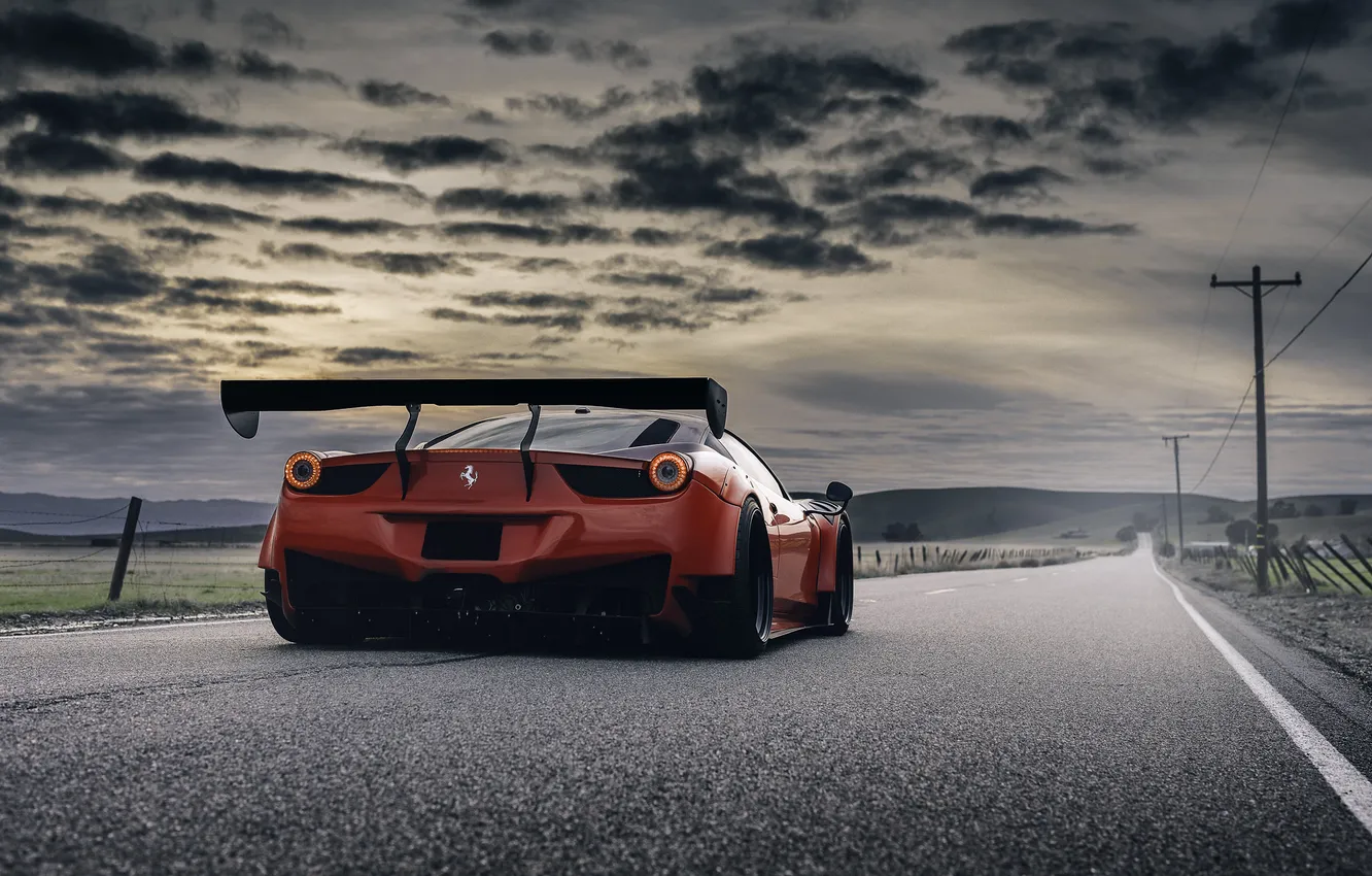 Photo wallpaper car, Ferrari, Supercar