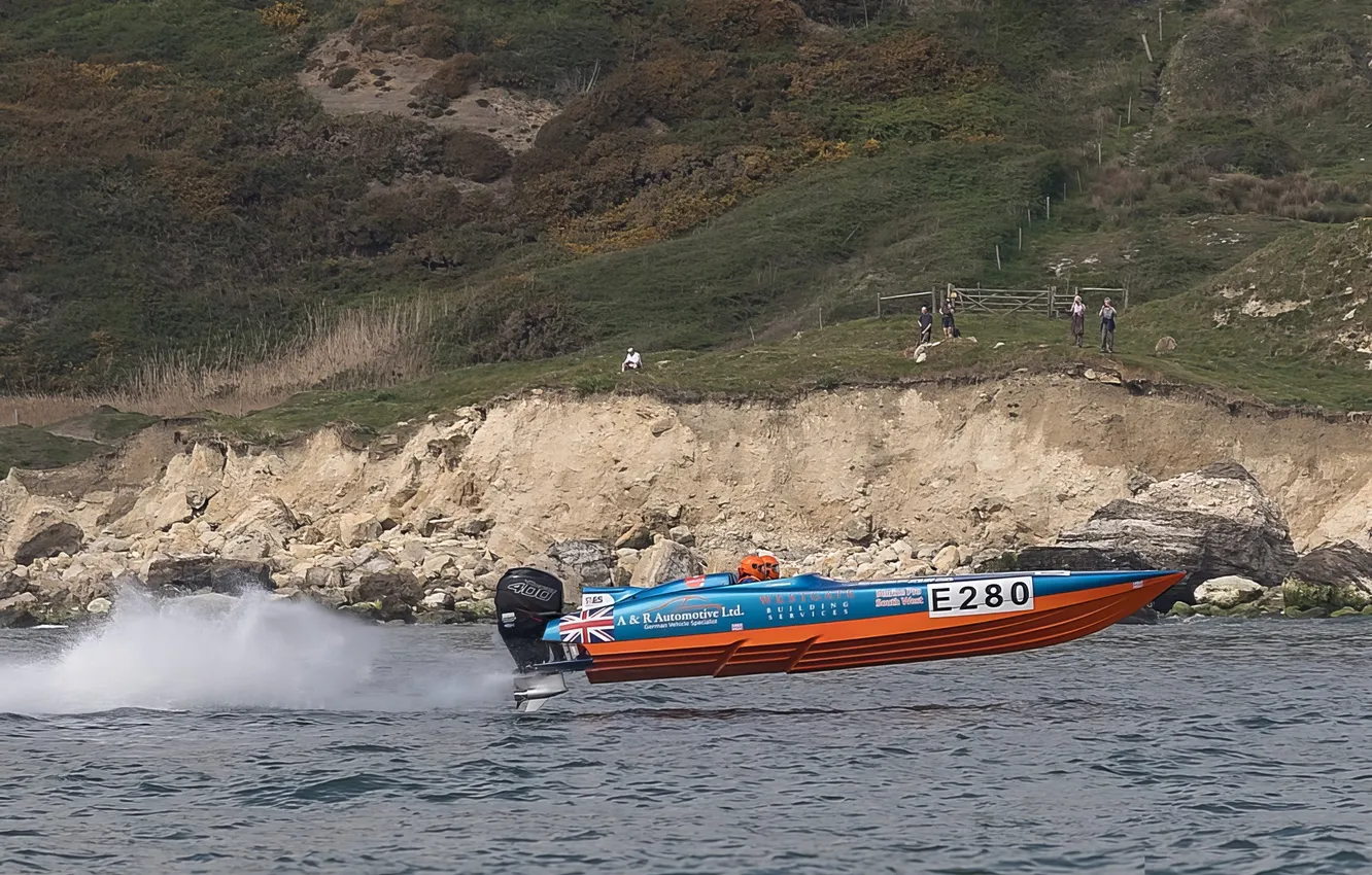 Photo wallpaper race, boat, speed