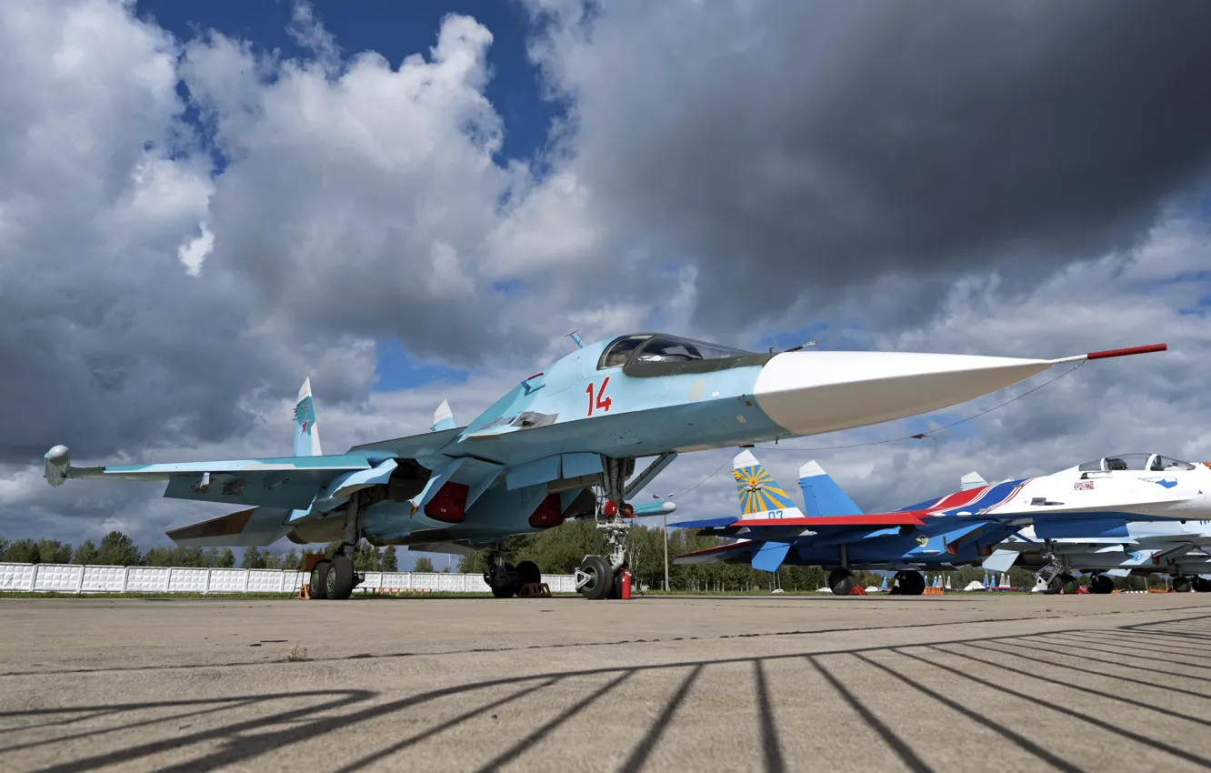 Photo wallpaper BBC, Bomber, Russia, Dry, Su-34