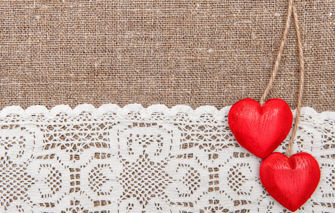 Photo wallpaper love, heart, love, lace, heart, vintage, romantic, valentines