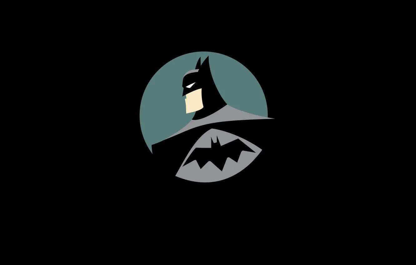 Photo wallpaper batman, sign, mask, Batman, emblem, cloak, superhero, hero