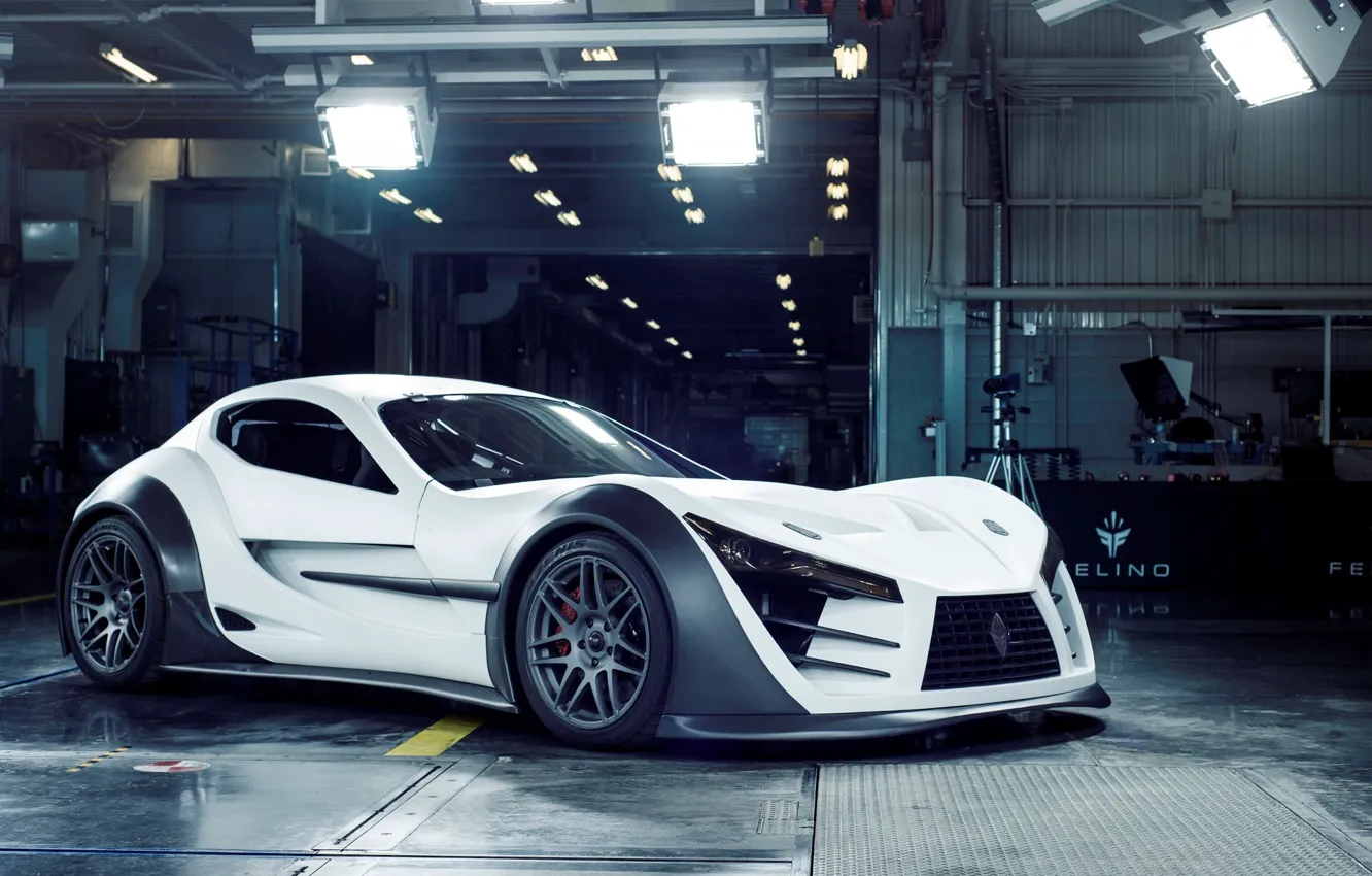 Photo wallpaper white, supercar, felino cb7