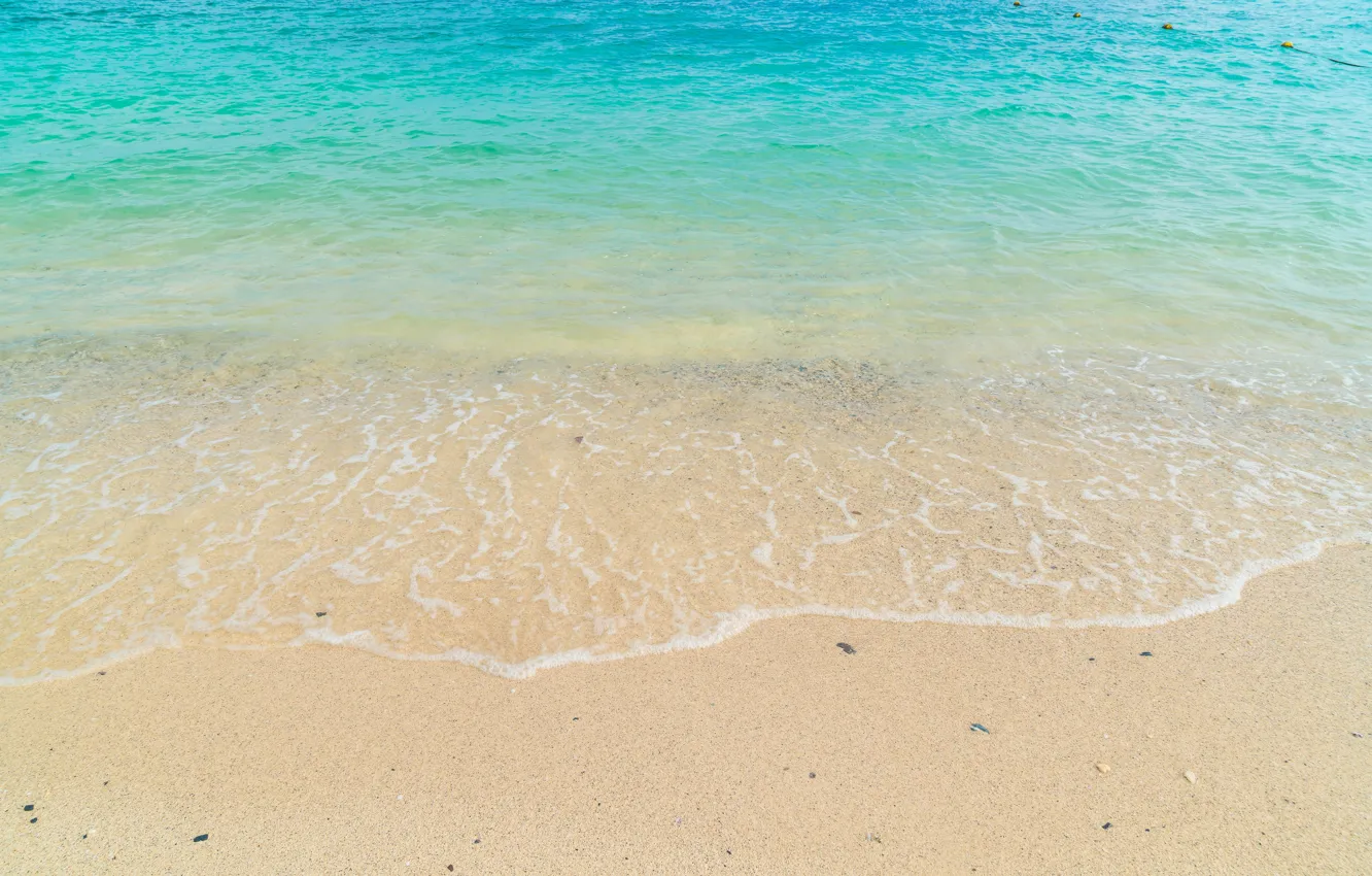 Photo wallpaper sand, sea, wave, beach, summer, summer, beach, sea