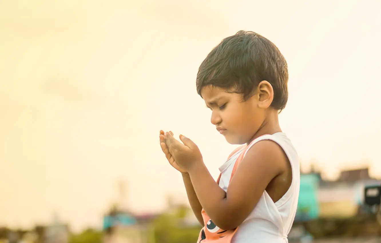 Photo wallpaper girl, Sony, evening, sun, 50mm, roof, kids
