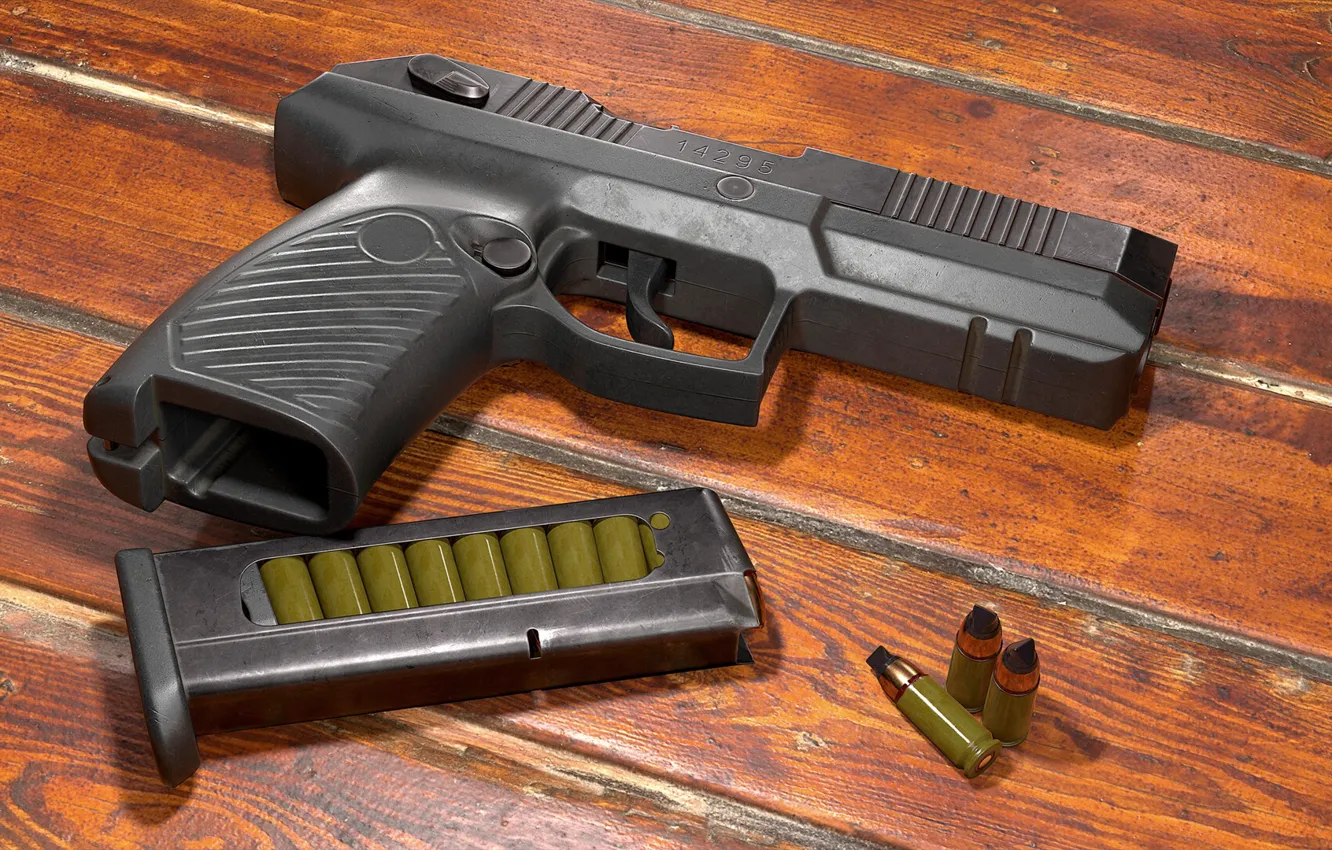 Photo wallpaper Boa, Russia, Self-loading pistol, 6P72, Cartridge 9x21 7N42