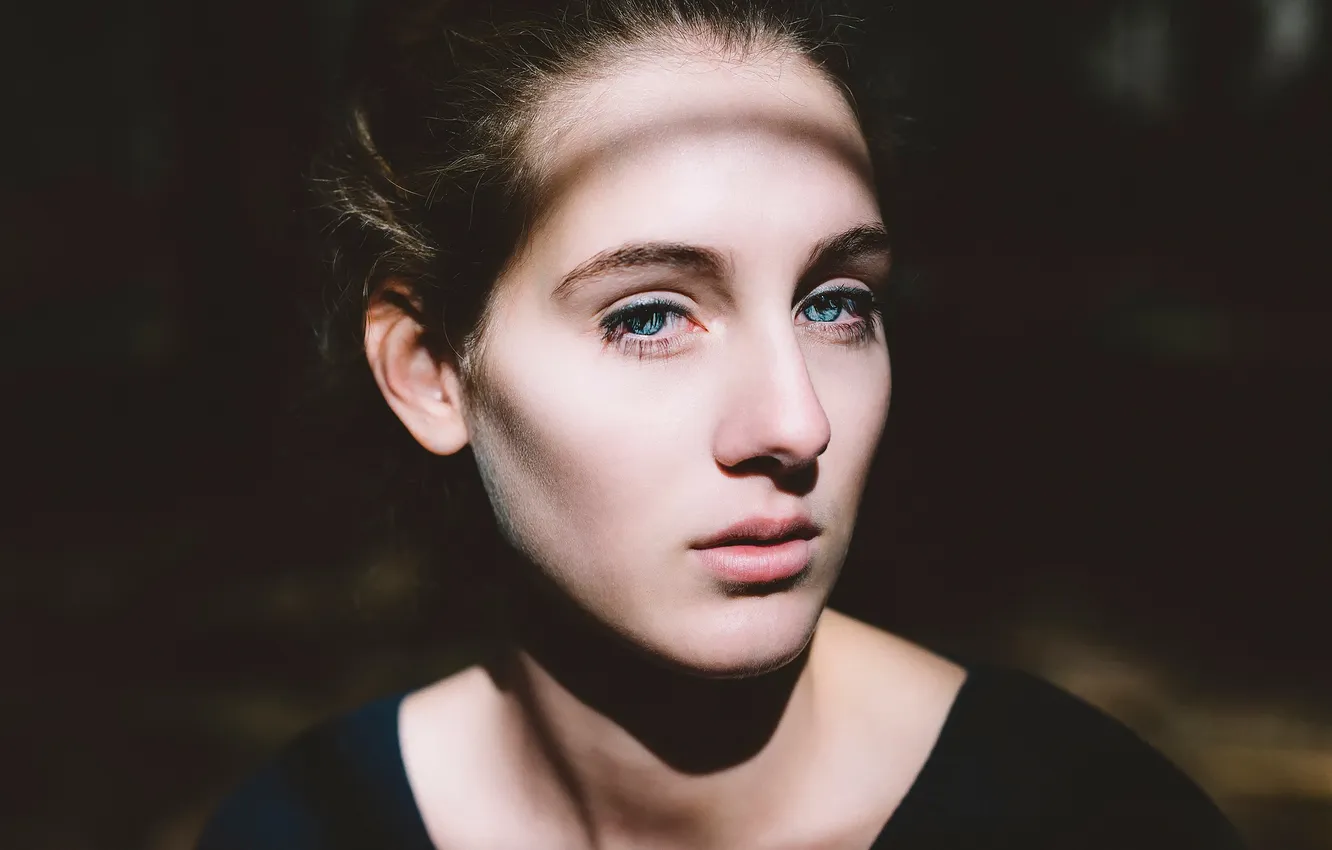 Photo wallpaper portrait, blue-eyed, Michael Farber