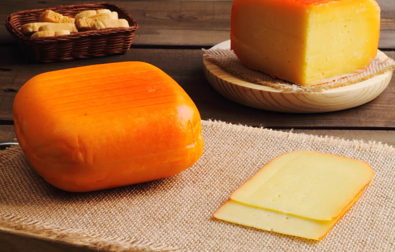 Photo wallpaper wood, milk, cheese