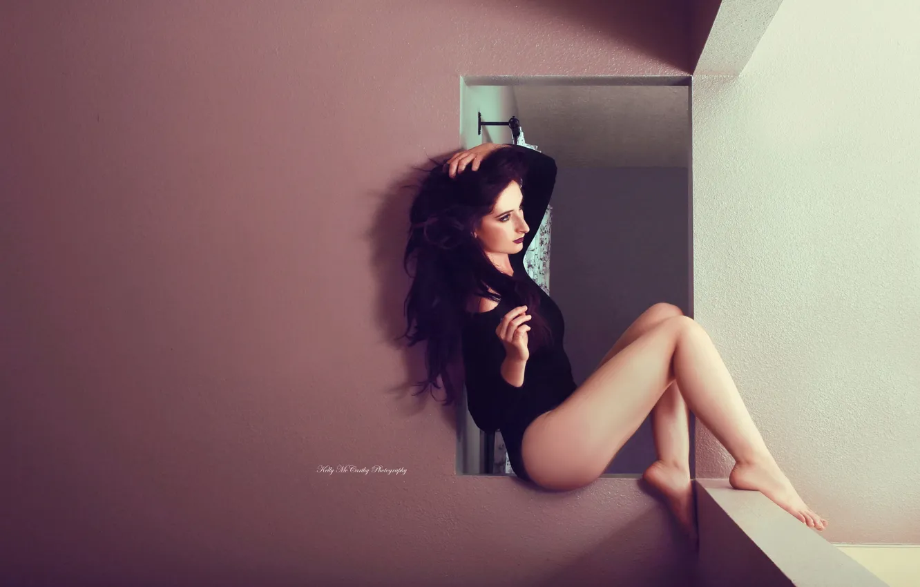 Photo wallpaper girl, pose, background