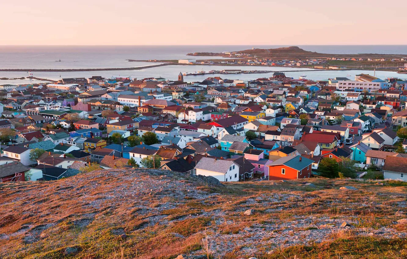 Photo wallpaper home, panorama, Saint Pierre and Miquelon, The French protectorate