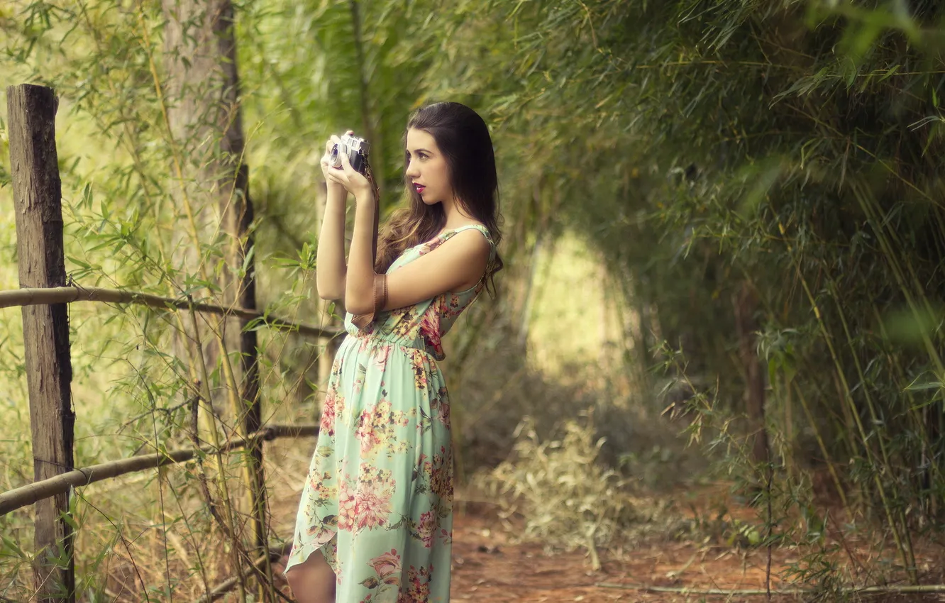 Photo wallpaper girl, background, Joan Hidalgo