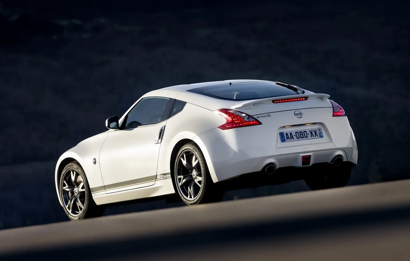 Photo wallpaper road, machine, focus, cars, Nissan, Nissans, 370Z GT