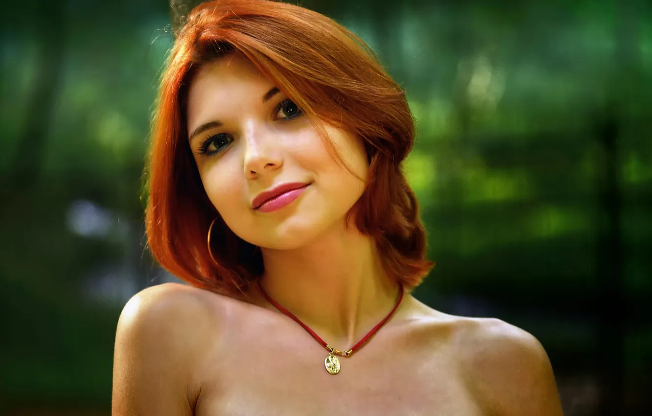 Photo wallpaper portrait, redhead, Yana