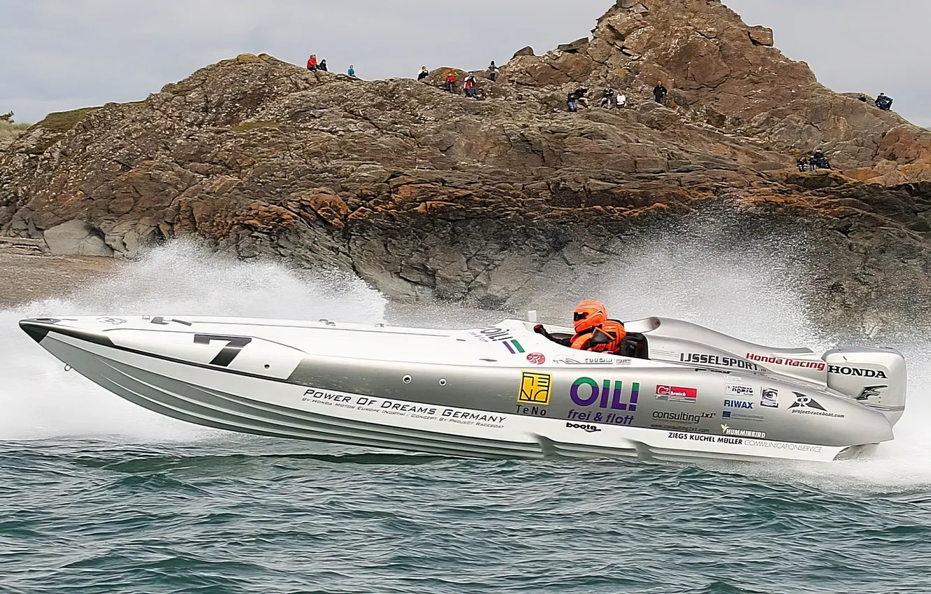 Photo wallpaper race, boat, speed