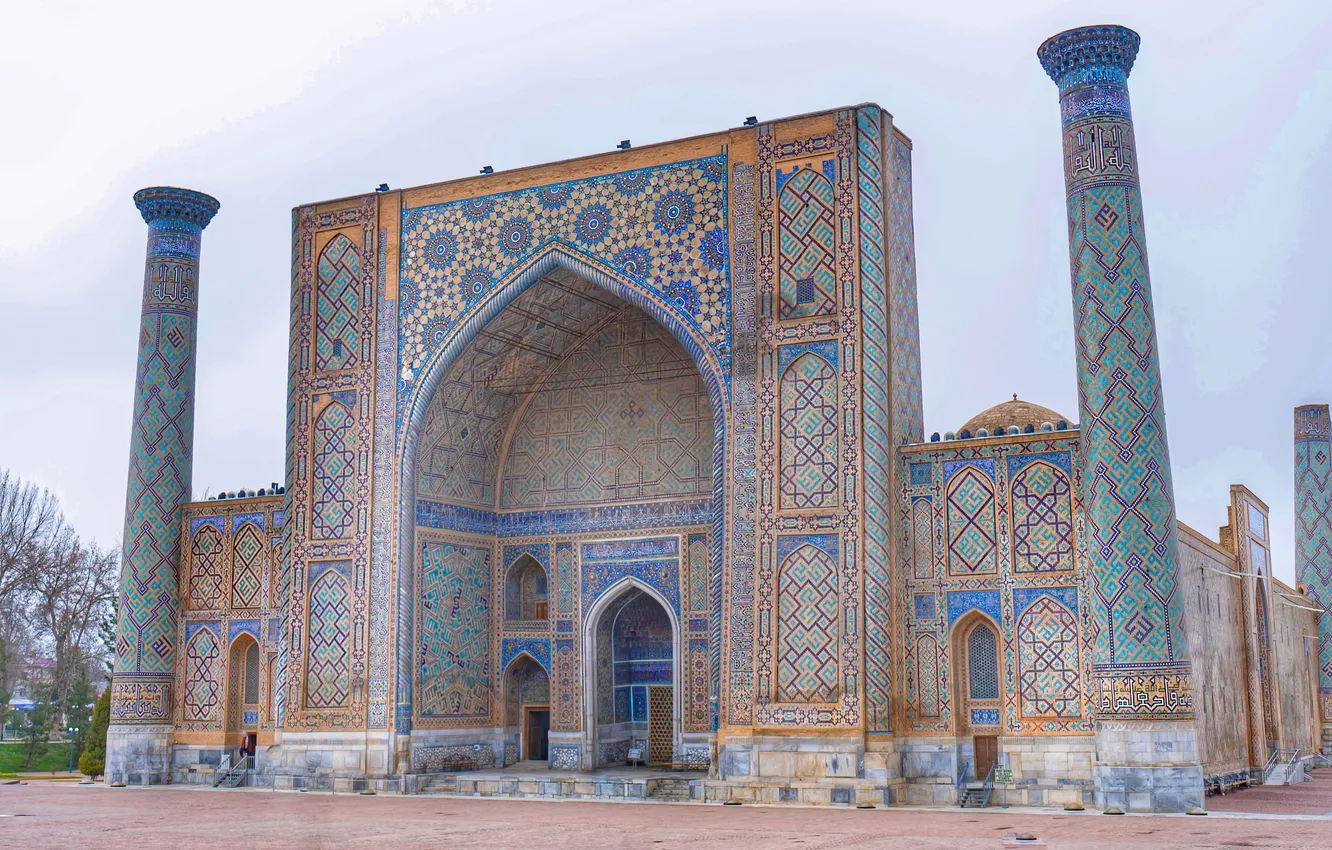 Photo wallpaper Uzbekistan, Samarkand, Registan