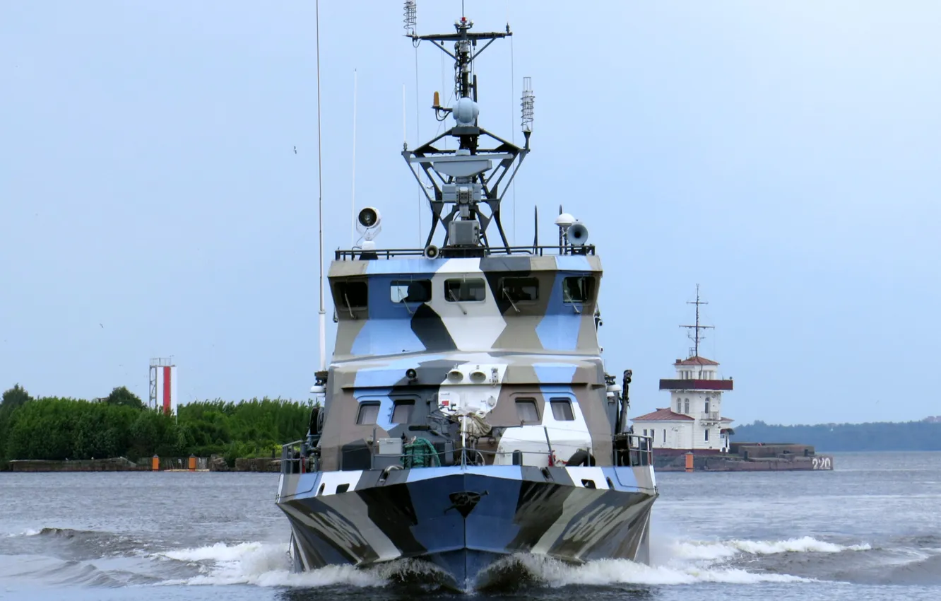 Photo wallpaper camouflage, anti-sabotage boat, Rook