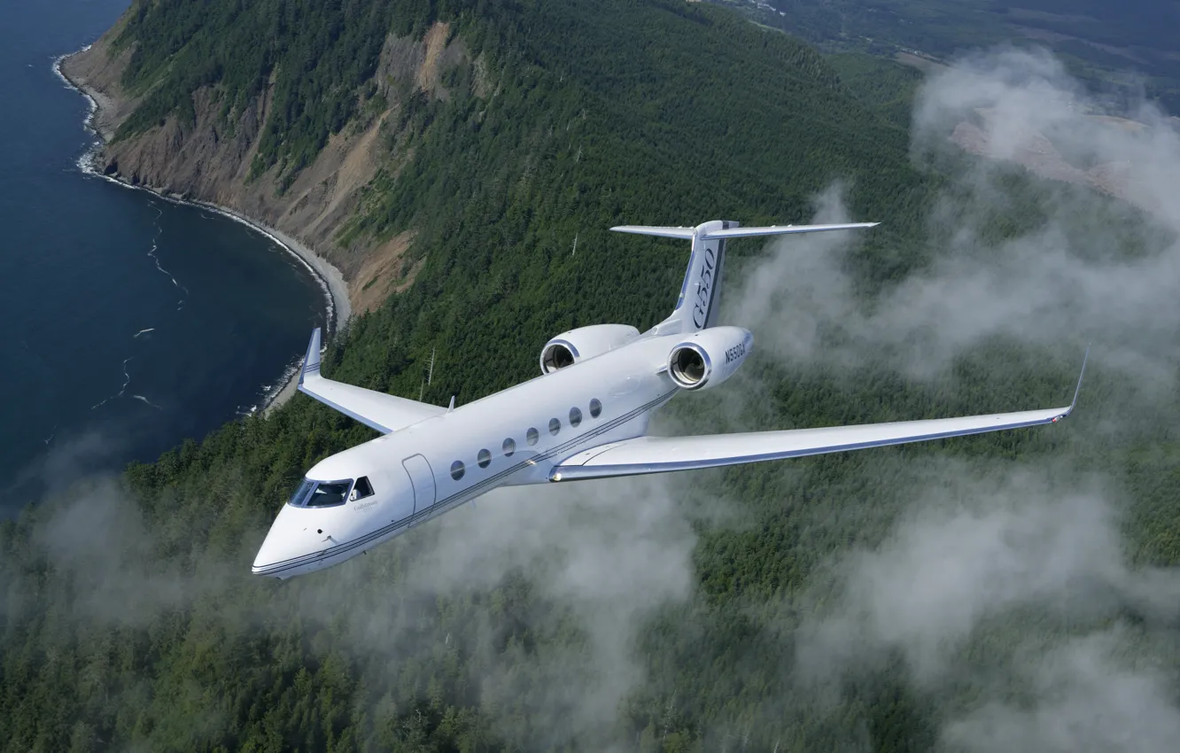 Photo wallpaper Aerospace G550, Gulfstream, showing