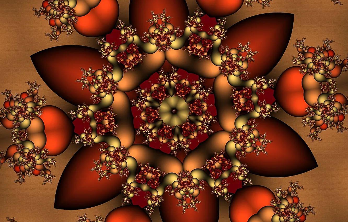 Photo wallpaper abstraction, pattern, fractal, geometry, ornament, symmetry, abstract background