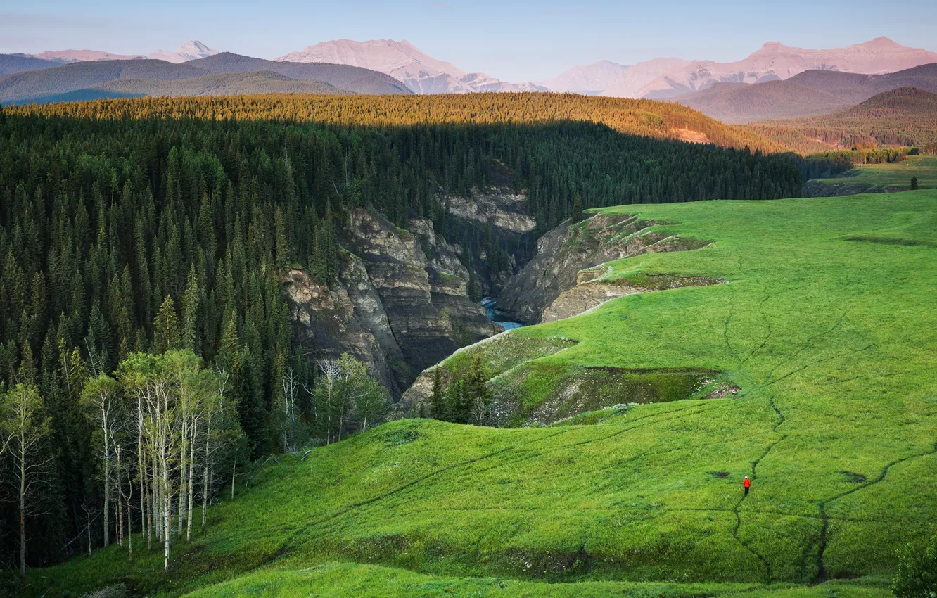 Photo wallpaper golf, mountains, Evgeny