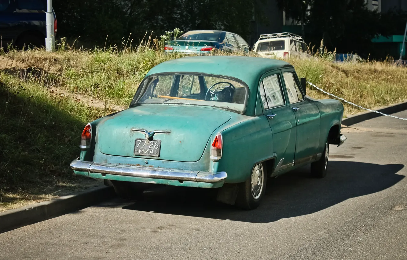 Photo wallpaper green, USSR, Volga, GAZ-21