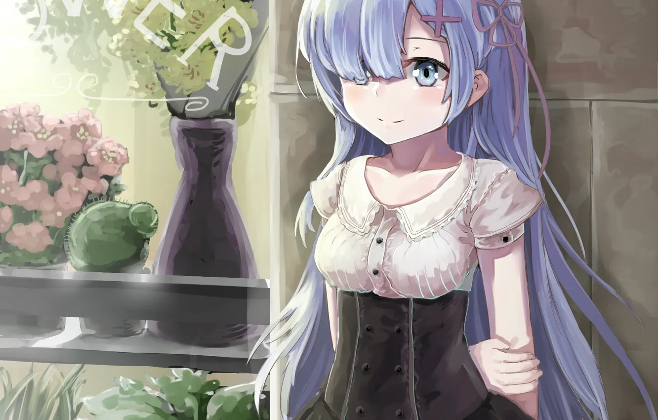 Photo wallpaper anime, art, Rem, Re: Zero kara hajime chip isek or Seikatsu