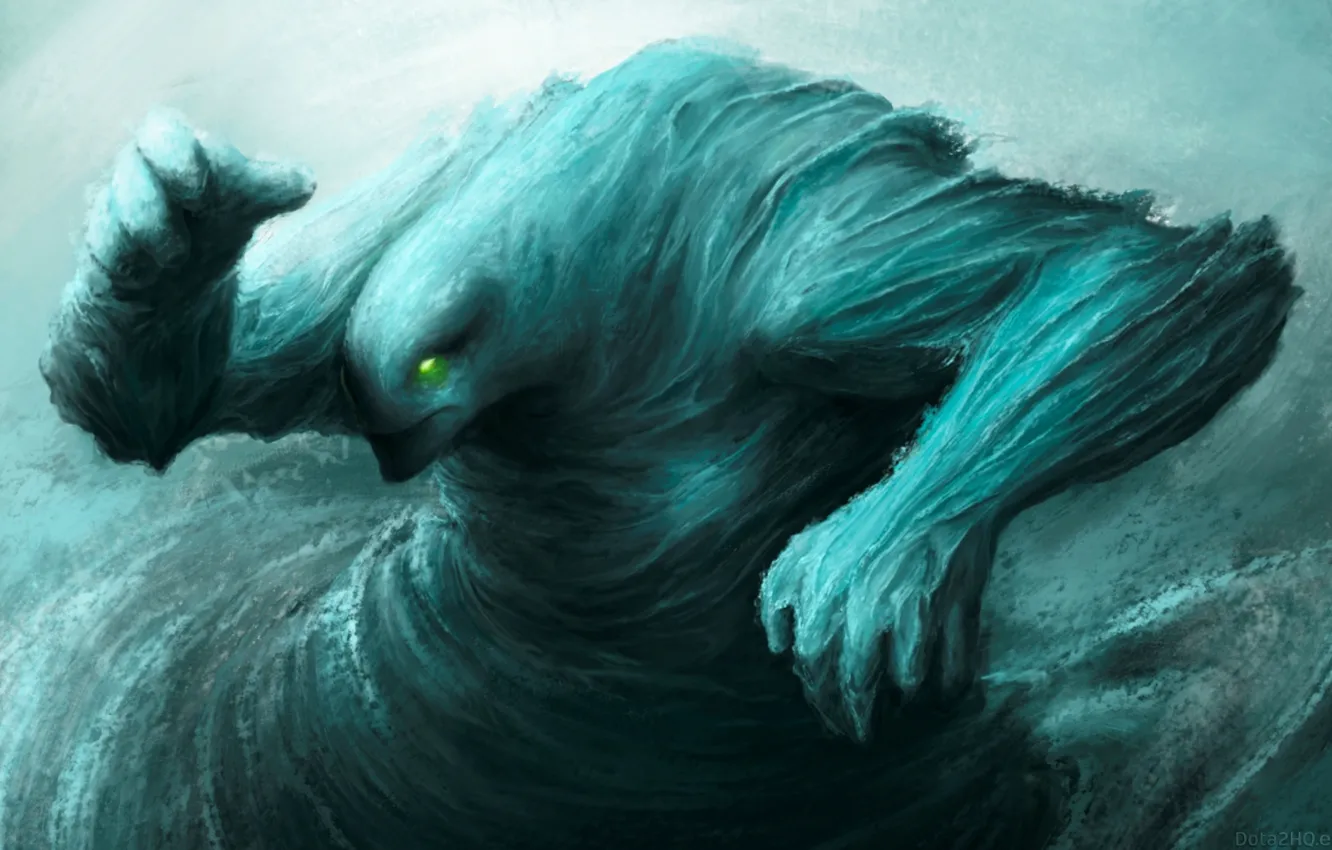 Photo wallpaper water, art, Morphling, elemental, dota 2, water elemental
