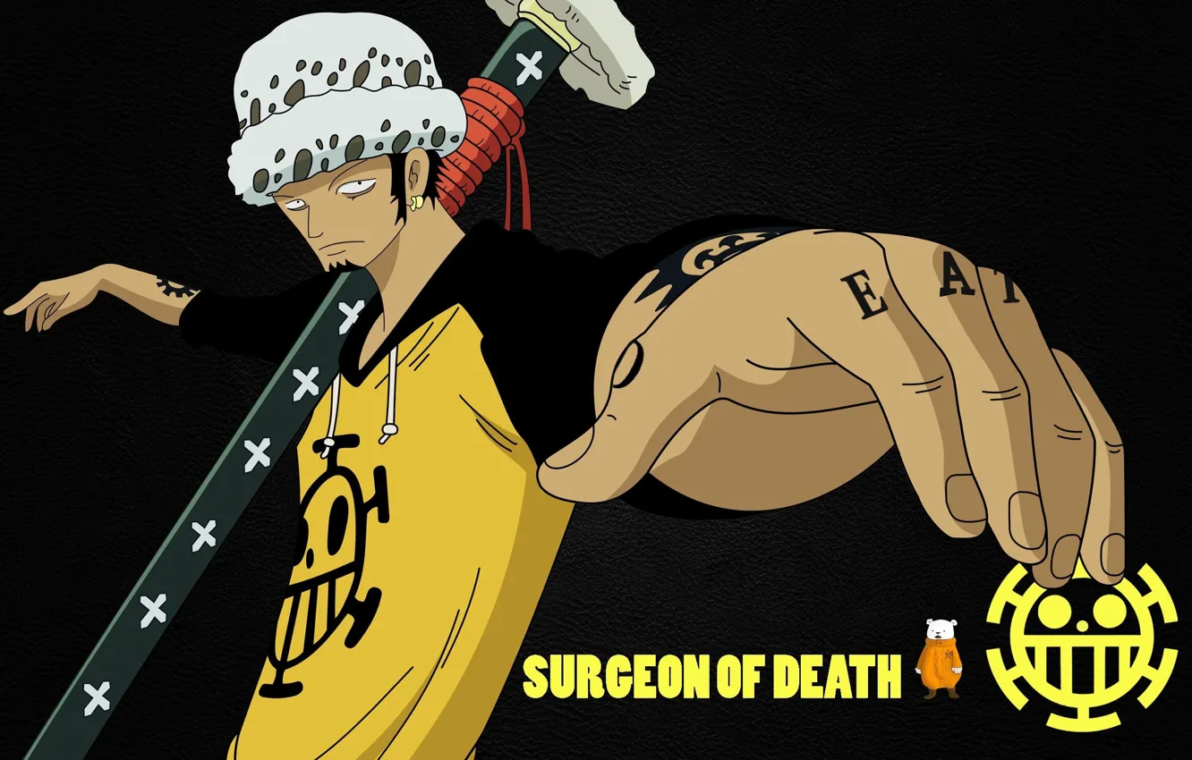 Photo wallpaper sword, game, One Piece, pirate, anime, katana, tatoo, captain