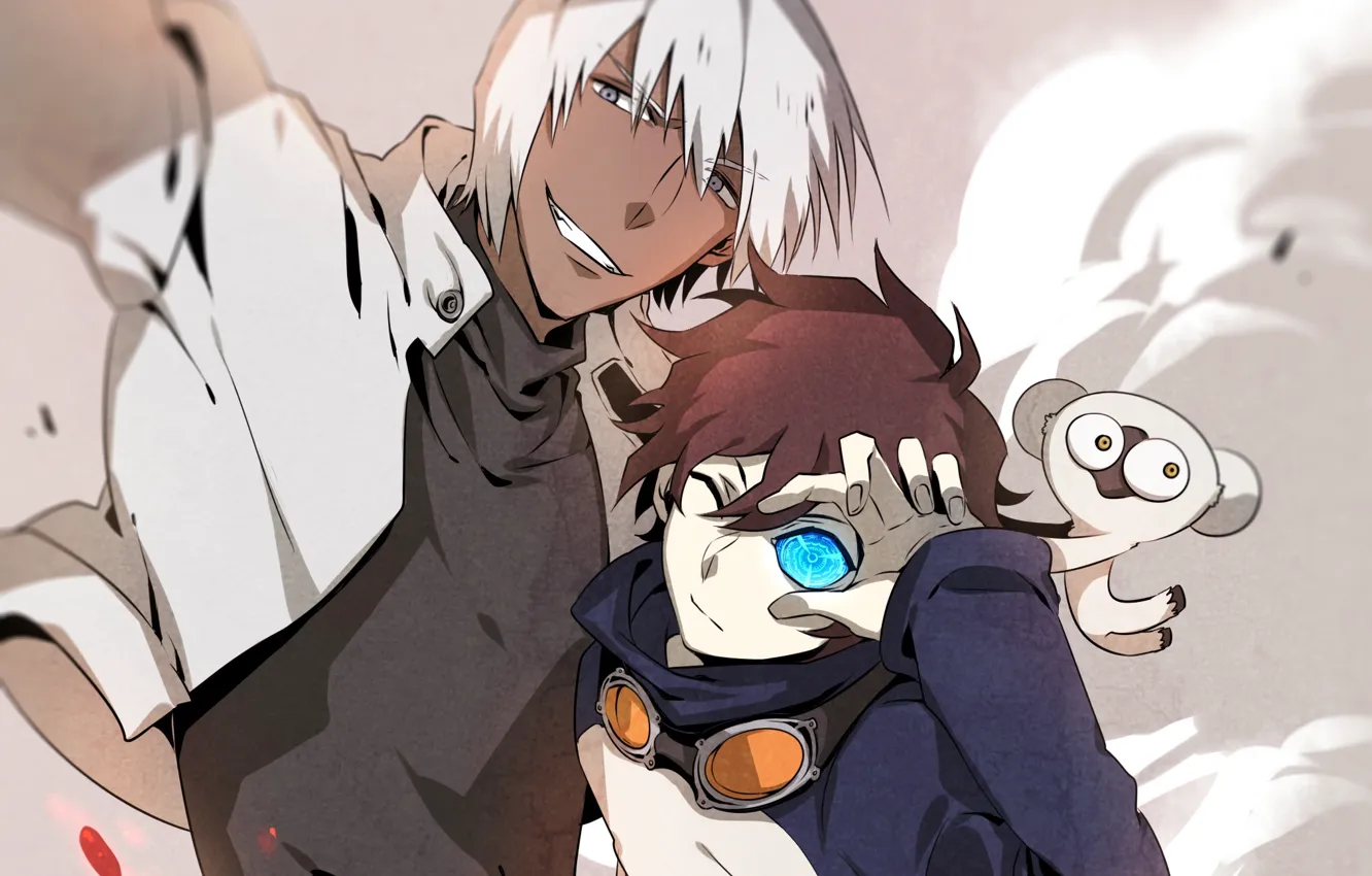 Photo wallpaper art, guy, two, Leo, selfie, Tink Of The Sensen, Guardians of the barrier, Zapp