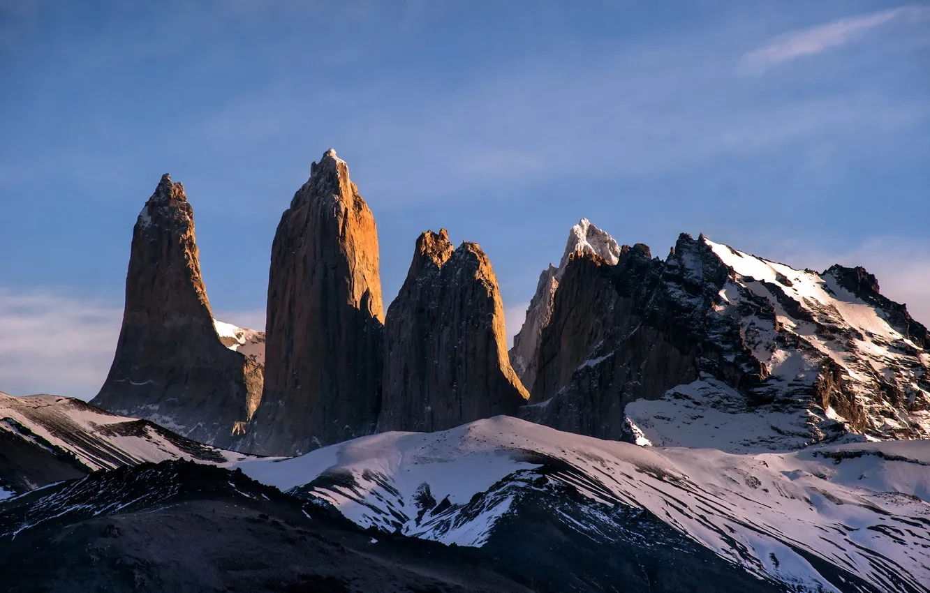 Photo wallpaper landscape, mountains, nature