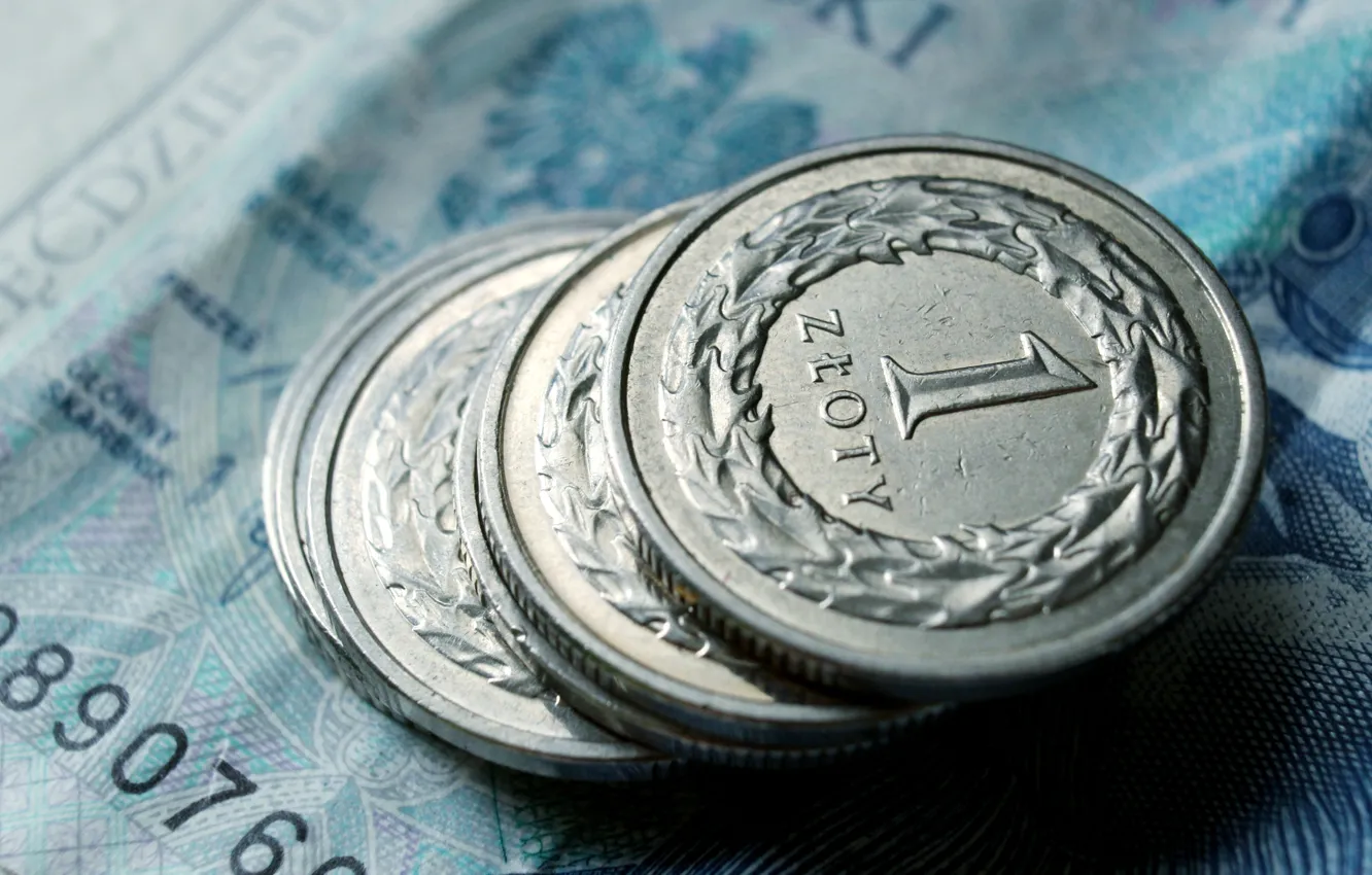 Photo wallpaper money, coins, Bank