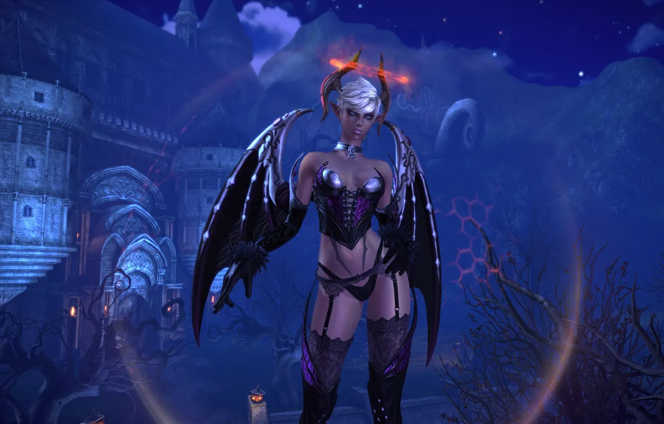 Photo wallpaper girl, the demon, succubus